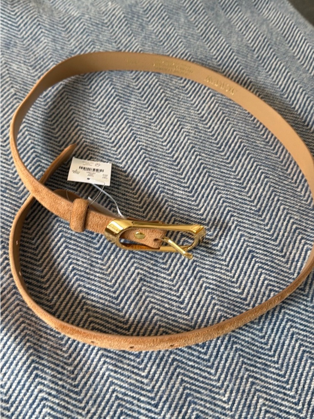 J. Crew Suede Shoulder Bag in Blonde Espresso + Matching belt - Picture 4 of 4